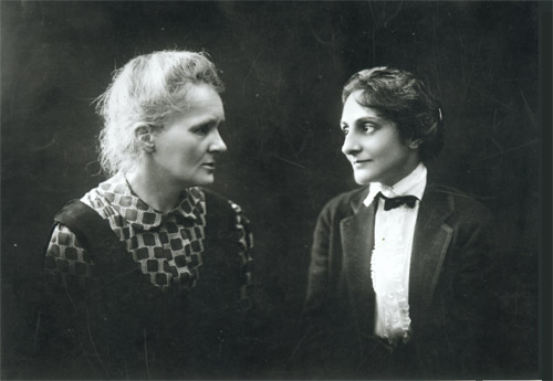 Photo montage of Marie Curie with Miss Meloney